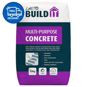 Concrete Cement Multi Purpose 20kg Ready Mixed by Laeto Build It - FREE DELIVERY INCLUDED
