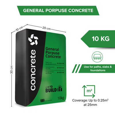 Concrete Cement Multi Purpose 20kg Ready Mixed by Laeto Build It - FREE DELIVERY INCLUDED