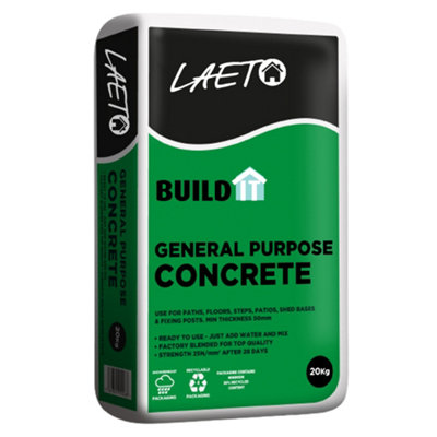 Concrete Cement Multi Purpose 20kg Ready Mixed by Laeto Build It