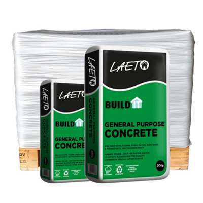 Concrete Cement Multi Purpose Half Pallet 35x 20kg Bags Ready Mixed by Laeto Build It