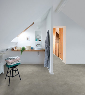 Concrete Effect Vinyl Flooring 5m x4m (20m2) - 4