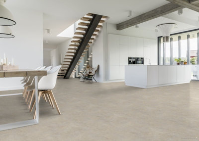 Concrete Effect Vinyl Flooring Midas 2m x 2m (4m2)
