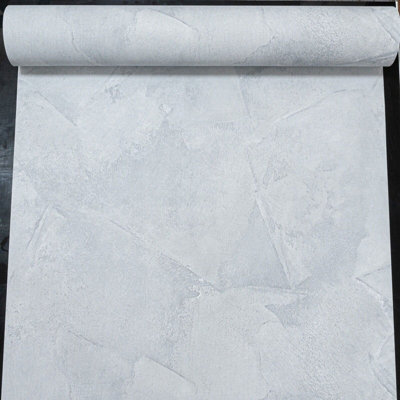 Concrete Effect Wallpaper Plain Non-Woven Vinyl Paste The Wall