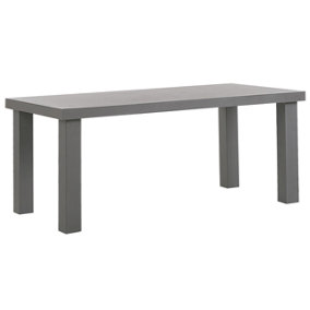 Concrete Garden Dining Table 180 x 90 cm Grey TARANTO