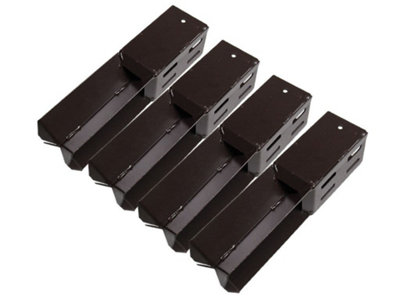 Concrete In Fence Post Support 4" 100MM X4 (Square Wedge Grip Fencing Shoe)