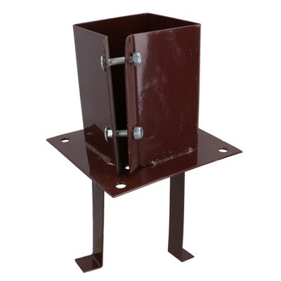 Concrete In Wooden Post Shoe Support Base Bracket Holder 100 x 100mm ...
