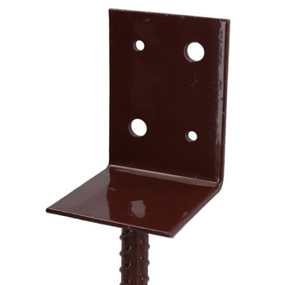 Concrete In Wooden Post Support Base Bracket 75 x 75mm Carport Decking