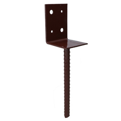 Concrete In Wooden Post Support Base Bracket 75 x 75mm Carport Decking