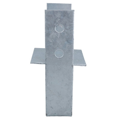 Concrete In Wooden Post U Support Base Bracket 100 x 100mm Carport Decking