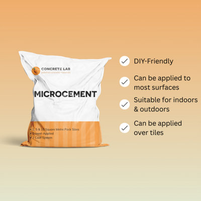 Concrete Lab Off White Satin Microcement Outdoor Worktop Kit 5m2