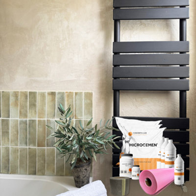 Concrete Lab Pink Matt Microcement Wall Tile Kit 10m2