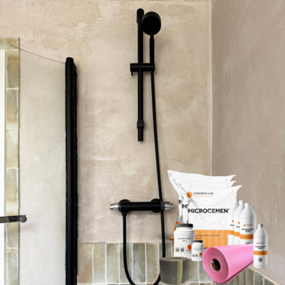 Concrete Lab Pink Matt Microcement Wall Tile Kit 10m2