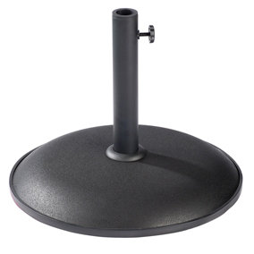 Concrete MRB501MAL Black 15Kg Parasol Base with 48mm Tube with Adapters