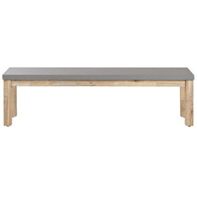 Concrete Outdoor Bench Grey 160 cm OSTUNI