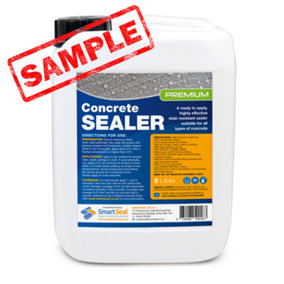 Concrete Sealer (Premium), Smartseal, Impregnating, Concrete Sealant, Stain and Water Repellent, 10-Year Protection, 100ml Sample