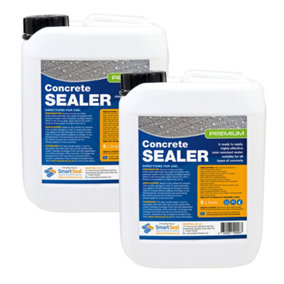 Concrete Sealer (Premium), Smartseal, Impregnating, Concrete Sealant, Stain and Water Repellent, 10-Year Protection, 2x5L