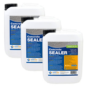 Concrete Sealer (Premium), Smartseal, Impregnating, Concrete Sealant, Stain and Water Repellent, 10-Year Protection, 3x5L