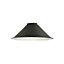 Cone Shaped Industrial Metal Pendant Lamp Shade in Mat Black - 21cm x 8cm