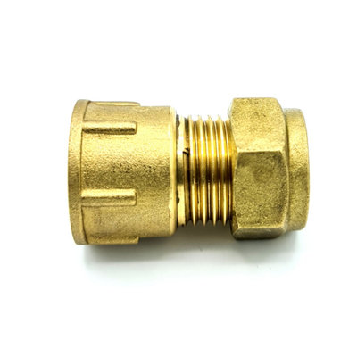 Conex 15mm x G1/2 Female Coupler Adaptor Brass Compression Fittings Straight Connector