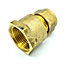 Conex 15mm x G3/4 Female Coupler Adaptor Brass Compression Fittings Straight Connector