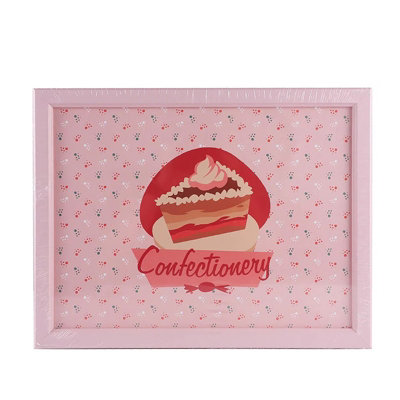 Confectionery Cushioned Lap Tray PINK