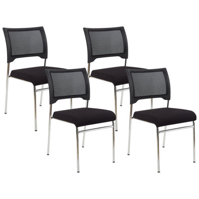 Conference Chair Set of 4 Black SEDALIA