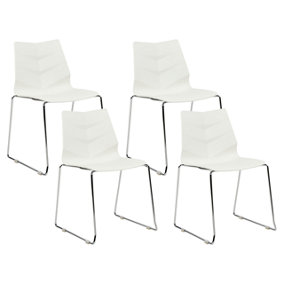 Conference Chair Set of 4 White HARTLEY