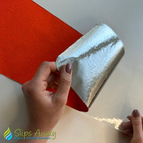 Conformable Non Slip Tape - Aluminium Foil Backing for Irregular Surfaces by Slips Away - Red 150mm x 610mm