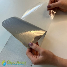Conformable Non Slip Tape - Aluminium Foil Backing for Irregular Surfaces by Slips Away - White 150mm x 610mm