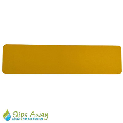 Conformable Non Slip Tape - Aluminium Foil Backing for Irregular Surfaces by Slips Away - Yellow 150mm x 610mm