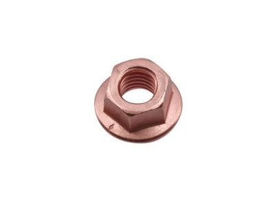 Connect 30740 Copper Flashed Nut Flanged & Self Locking M10 x 1.5 x 15mm Hex 5pc Price Comparisons | Compare The Build