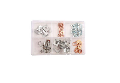 Connect 34157 Assorted Brake Hose Clips 15 - 28mm Set - 80 Pieces Price Comparisons | Compare The Build