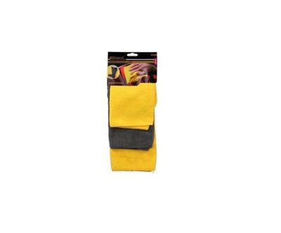 Connect 35354 3pk Microfibre Cloths Set - 3