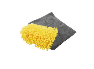 Connect 35355 2pk Microfibre Wash Mitt