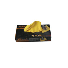 Connect 35358 20pk Microfibre Yellow Cloths in Dispenser Box