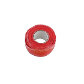 Connect 35491 Red Silicone Self Fusing Tape 25mm x 3m - Pack 1