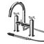 Connect Bath Shower Mixer Tap with Crosshead Handles and Shower Kit - Chrome - Balterley