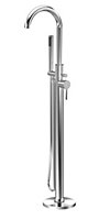 Connect Floor Standing Bath Shower Mixer Tap with Shower Kit - Chrome - Balterley