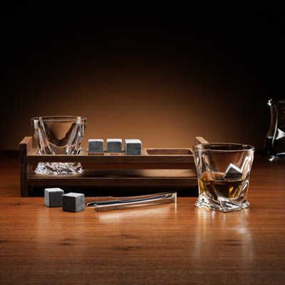Connoisseur Creations Twisted Whisky Glass Set - Stylish Sip With