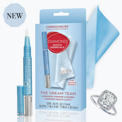 Connoisseurs 1.5 ml Diamond Dazzle Stik & 7 x 8in Micro-Suede Polishing ...