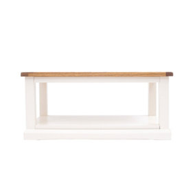 Consenza Off White Coffee Table with Shelf