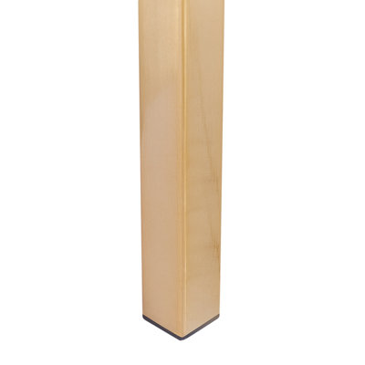 Console Table CALVERT Tempered Glass Marble/ Gold