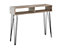 Console Table Hallway Slim Desk Industrial Hairpin Metal Legs Grey Oak Effect MR