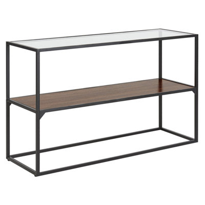 Console Table TAOS Tempered Glass Black