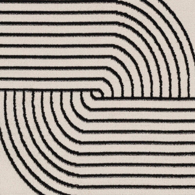 CONSTANCE Scandi Modern Beige Area Rug 80 x 150 cm