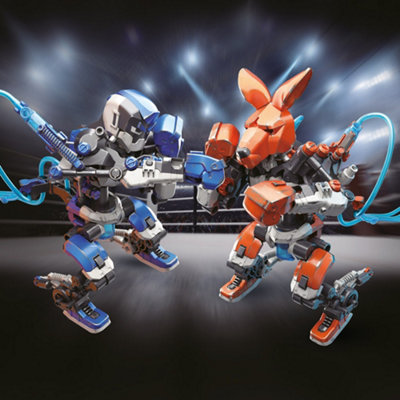 Construct & Create Hydraulic Robot Fights for 2 Boxing Bots Kit