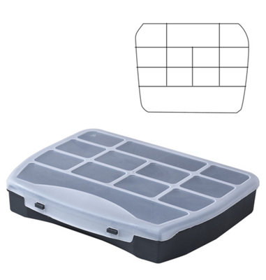 Container Jewelry Tool Box Case Organizer - Size 200x250x44mm