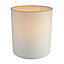 Contemporary and Elegant Dove Grey Linen Fabric 18cm High Cylinder Lamp Shade