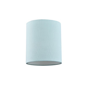 Contemporary and Elegant Duck Egg Linen Fabric 18cm High Cylinder Lamp Shade