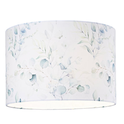 Contemporary and Elegant Floral Watercolour Lampshade with Soft Pastel Tones